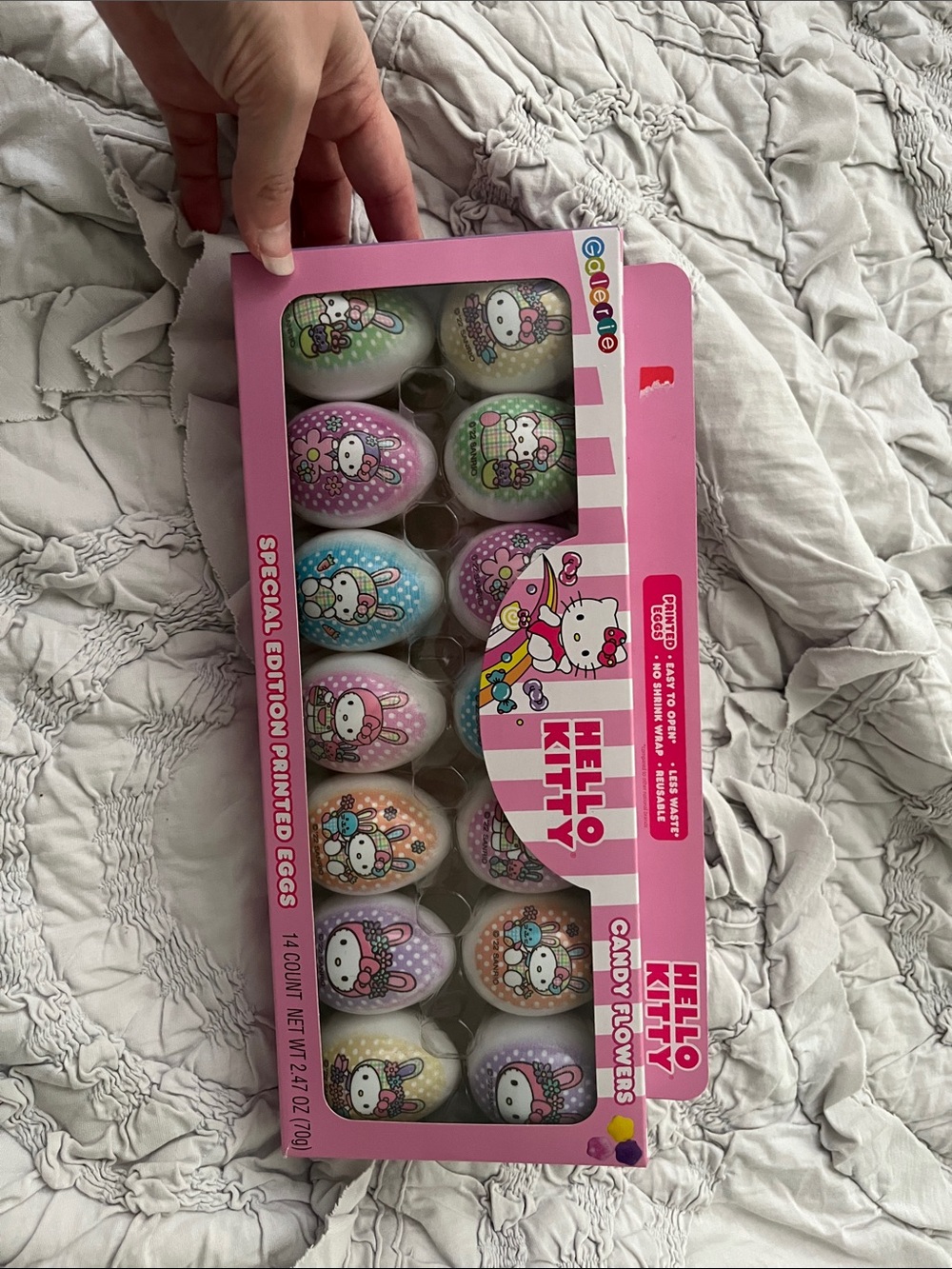 Hello Kitty Pink Box with Multicolor Printed Eggs